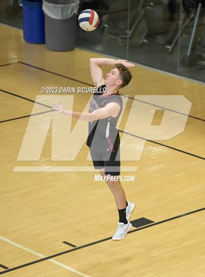 Thumbnail 2 in Odyssey Institute vs. Gilbert Christian (Epic Tourneys Volleyball Invite) photogallery.