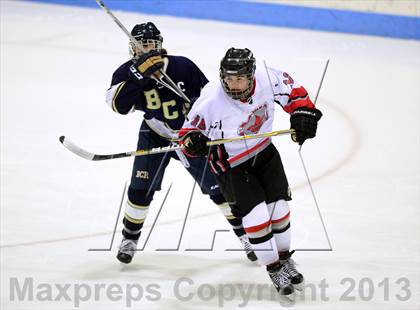 Thumbnail 2 in Rockville/Bolton/Coventry/Lyman Memorial vs. NFA/St. Bernard/Bacon Academy (CIAC Division III Semifinal) photogallery.