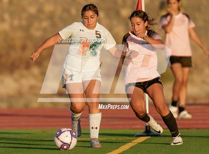Thumbnail 1 in Mojave vs Virgin Valley (NIAA 3A Southern Region Playoffs) photogallery.