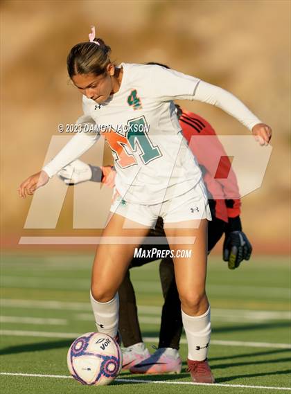 Thumbnail 2 in Mojave vs Virgin Valley (NIAA 3A Southern Region Playoffs) photogallery.