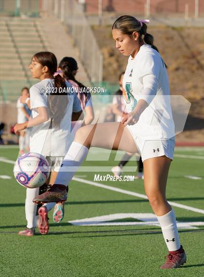 Thumbnail 2 in Mojave vs Virgin Valley (NIAA 3A Southern Region Playoffs) photogallery.