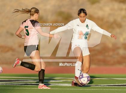 Thumbnail 2 in Mojave vs Virgin Valley (NIAA 3A Southern Region Playoffs) photogallery.