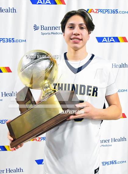 Thumbnail 2 in Mountain Pointe vs. Desert Vista (AIA 6A Final Awards) photogallery.