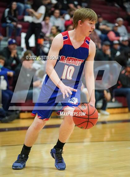 Thumbnail 3 in Owyhee vs. McDermitt (NIAA 1A East Boys Semifinals) photogallery.
