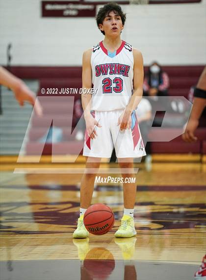 Thumbnail 3 in Owyhee vs. McDermitt (NIAA 1A East Boys Semifinals) photogallery.