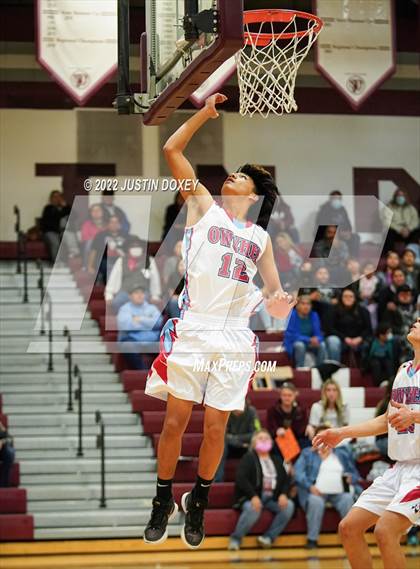 Thumbnail 1 in Owyhee vs. McDermitt (NIAA 1A East Boys Semifinals) photogallery.