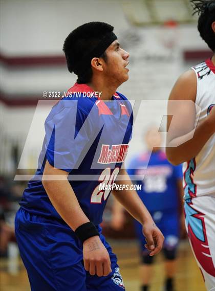 Thumbnail 1 in Owyhee vs. McDermitt (NIAA 1A East Boys Semifinals) photogallery.