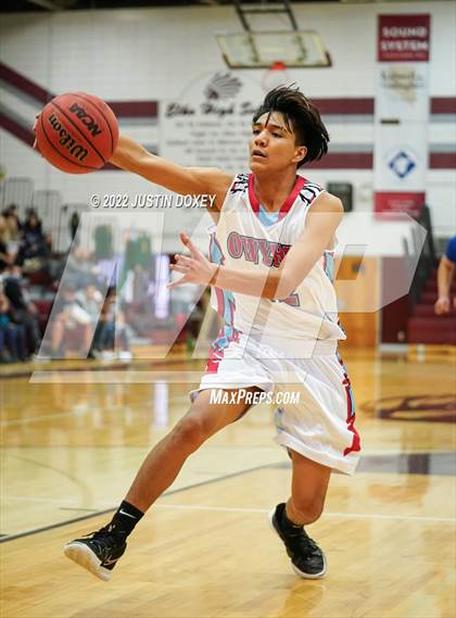 Thumbnail 1 in Owyhee vs. McDermitt (NIAA 1A East Boys Semifinals) photogallery.