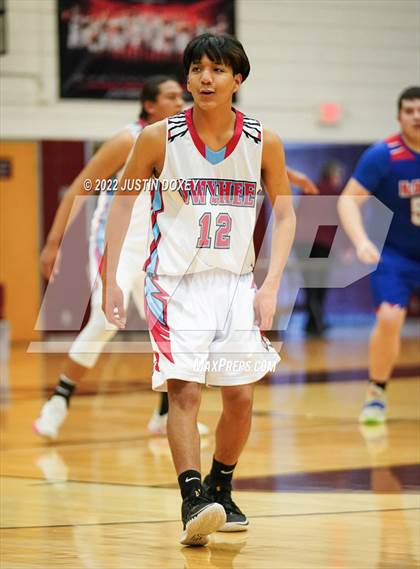 Thumbnail 3 in Owyhee vs. McDermitt (NIAA 1A East Boys Semifinals) photogallery.