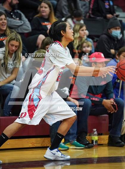Thumbnail 2 in Owyhee vs. McDermitt (NIAA 1A East Boys Semifinals) photogallery.