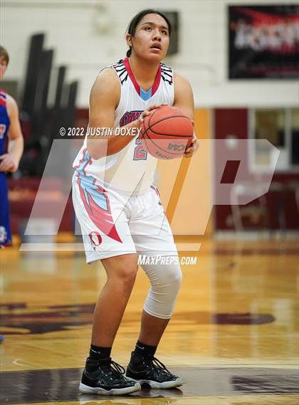 Thumbnail 2 in Owyhee vs. McDermitt (NIAA 1A East Boys Semifinals) photogallery.