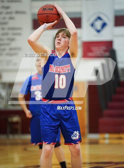 Thumbnail 2 in Owyhee vs. McDermitt (NIAA 1A East Boys Semifinals) photogallery.