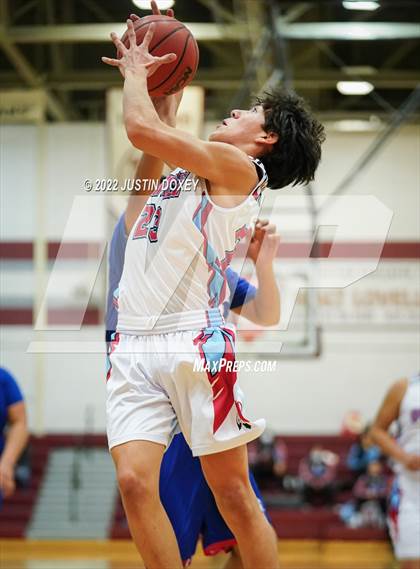 Thumbnail 1 in Owyhee vs. McDermitt (NIAA 1A East Boys Semifinals) photogallery.