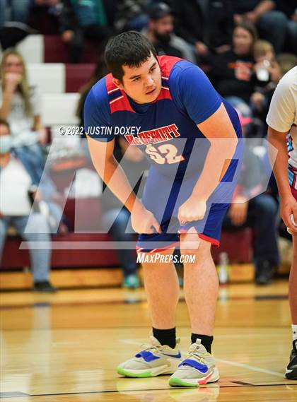 Thumbnail 2 in Owyhee vs. McDermitt (NIAA 1A East Boys Semifinals) photogallery.