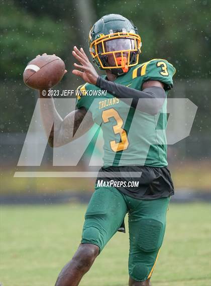 Thumbnail 1 in Richmond vs Pine Forest (Cumberland County Schools Football Jamboree 2023) photogallery.