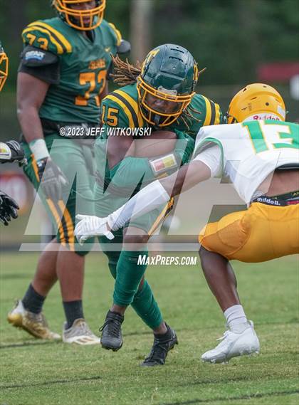 Thumbnail 3 in Richmond vs Pine Forest (Cumberland County Schools Football Jamboree 2023) photogallery.
