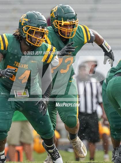 Thumbnail 2 in Richmond vs Pine Forest (Cumberland County Schools Football Jamboree 2023) photogallery.