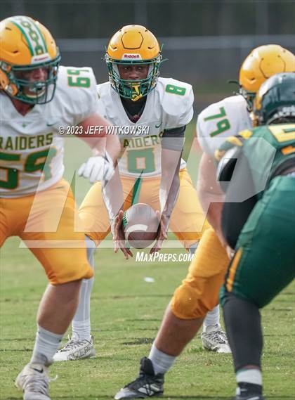 Thumbnail 1 in Richmond vs Pine Forest (Cumberland County Schools Football Jamboree 2023) photogallery.
