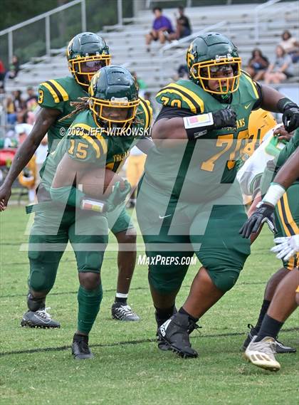 Thumbnail 2 in Richmond vs Pine Forest (Cumberland County Schools Football Jamboree 2023) photogallery.