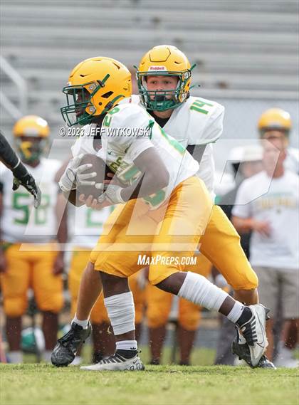 Thumbnail 1 in Richmond vs Pine Forest (Cumberland County Schools Football Jamboree 2023) photogallery.