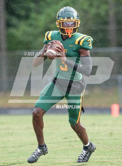 Thumbnail 3 in Richmond vs Pine Forest (Cumberland County Schools Football Jamboree 2023) photogallery.