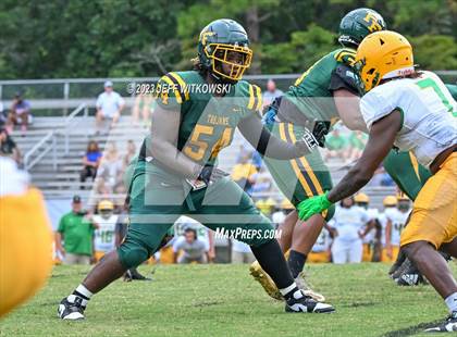 Thumbnail 1 in Richmond vs Pine Forest (Cumberland County Schools Football Jamboree 2023) photogallery.