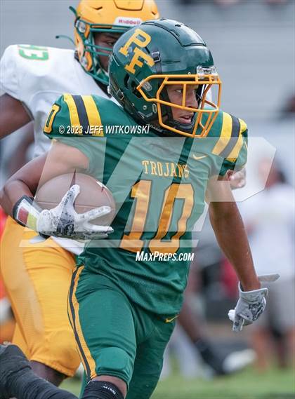 Thumbnail 2 in Richmond vs Pine Forest (Cumberland County Schools Football Jamboree 2023) photogallery.