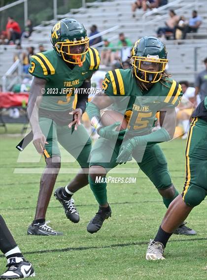 Thumbnail 3 in Richmond vs Pine Forest (Cumberland County Schools Football Jamboree 2023) photogallery.