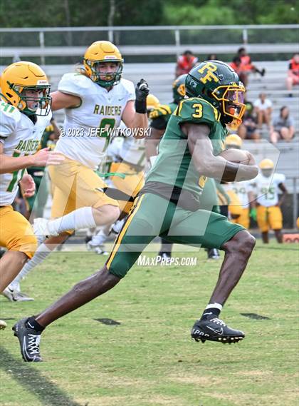 Thumbnail 1 in Richmond vs Pine Forest (Cumberland County Schools Football Jamboree 2023) photogallery.