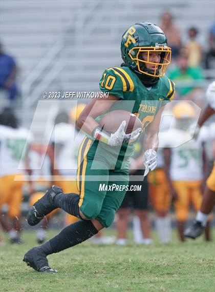 Thumbnail 2 in Richmond vs Pine Forest (Cumberland County Schools Football Jamboree 2023) photogallery.