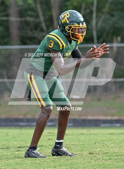 Thumbnail 3 in Richmond vs Pine Forest (Cumberland County Schools Football Jamboree 2023) photogallery.