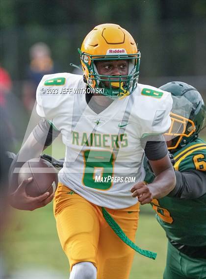 Thumbnail 2 in Richmond vs Pine Forest (Cumberland County Schools Football Jamboree 2023) photogallery.