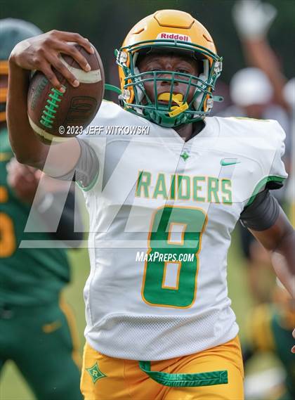 Thumbnail 1 in Richmond vs Pine Forest (Cumberland County Schools Football Jamboree 2023) photogallery.