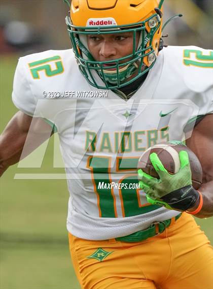 Thumbnail 1 in Richmond vs Pine Forest (Cumberland County Schools Football Jamboree 2023) photogallery.
