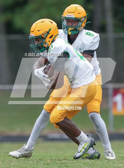Thumbnail 2 in Richmond vs Pine Forest (Cumberland County Schools Football Jamboree 2023) photogallery.