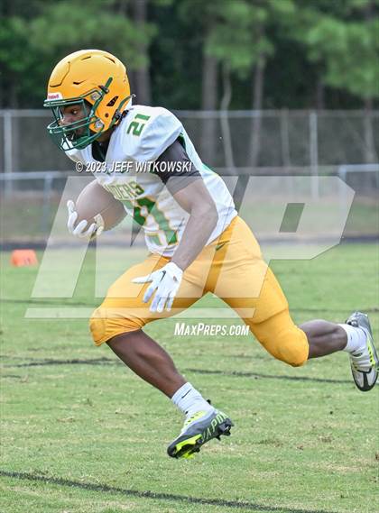 Thumbnail 2 in Richmond vs Pine Forest (Cumberland County Schools Football Jamboree 2023) photogallery.