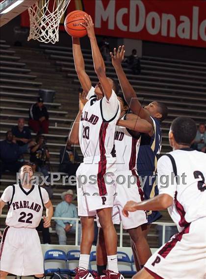 Thumbnail 1 in Klein Collins vs. Pearland (McDonald's Texas Invitational)  photogallery.