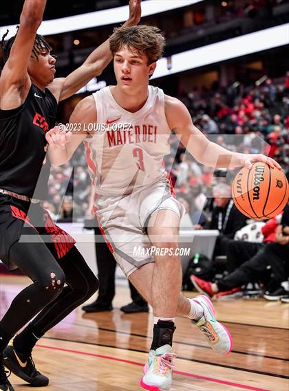 Thumbnail 1 in Etiwanda vs. Mater Dei (CIF SS DIV 1 Championship) photogallery.