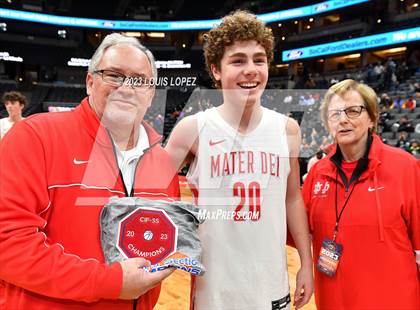 Thumbnail 3 in Etiwanda vs. Mater Dei (CIF SS DIV 1 Championship) photogallery.