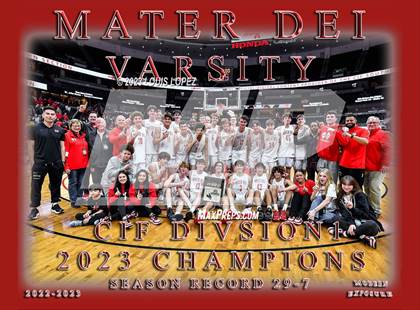 Thumbnail 1 in Etiwanda vs. Mater Dei (CIF SS DIV 1 Championship) photogallery.