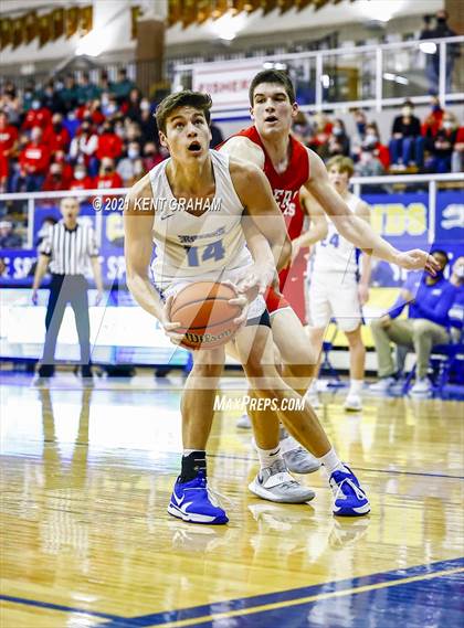 Thumbnail 2 in Fishers vs Hamilton Southeastern (IHSAA Sectional Round 1 Playoff) photogallery.
