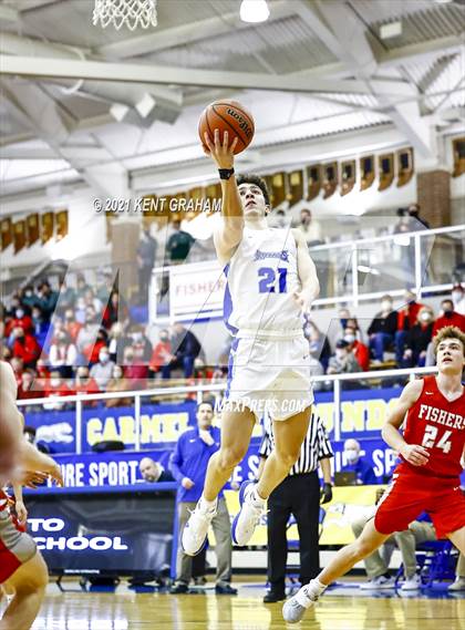 Thumbnail 2 in Fishers vs Hamilton Southeastern (IHSAA Sectional Round 1 Playoff) photogallery.