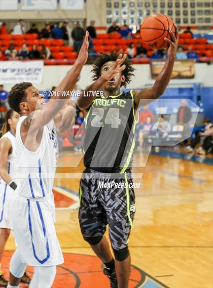 Thumbnail 1 in Prolific Prep Academy vs Hillcrest Prep (Marshall County Hoopfest) photogallery.