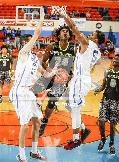 Thumbnail 3 in Prolific Prep Academy vs Hillcrest Prep (Marshall County Hoopfest) photogallery.