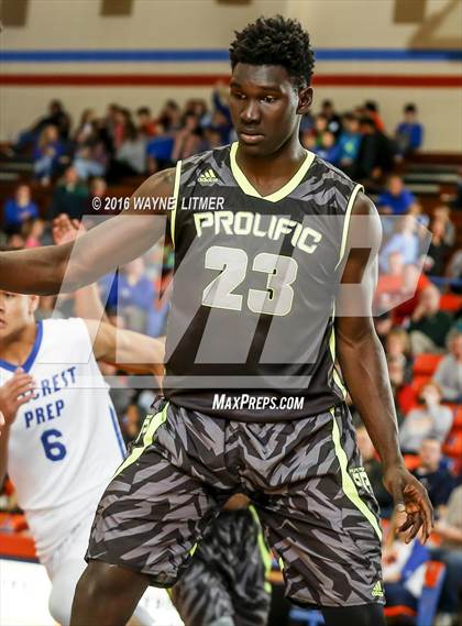 Thumbnail 2 in Prolific Prep Academy vs Hillcrest Prep (Marshall County Hoopfest) photogallery.