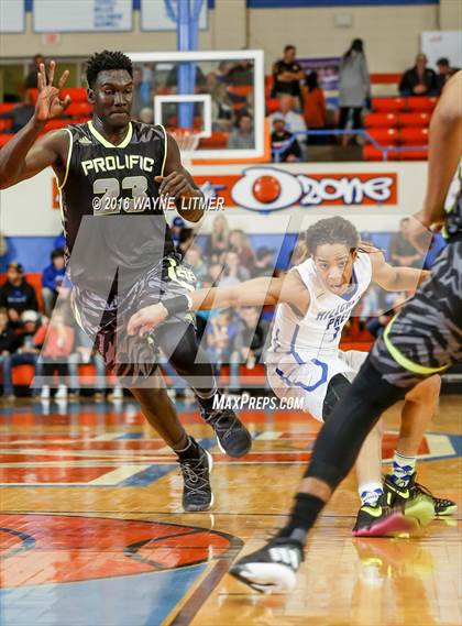 Thumbnail 1 in Prolific Prep Academy vs Hillcrest Prep (Marshall County Hoopfest) photogallery.