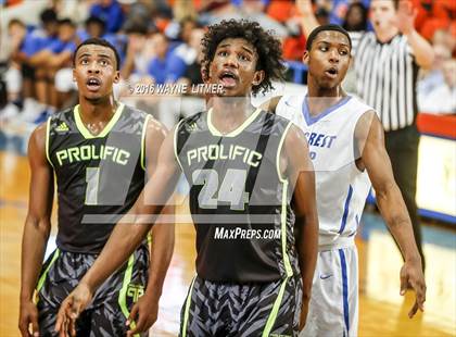 Thumbnail 2 in Prolific Prep Academy vs Hillcrest Prep (Marshall County Hoopfest) photogallery.