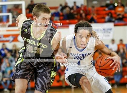 Thumbnail 2 in Prolific Prep Academy vs Hillcrest Prep (Marshall County Hoopfest) photogallery.