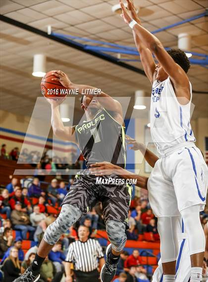 Thumbnail 1 in Prolific Prep Academy vs Hillcrest Prep (Marshall County Hoopfest) photogallery.