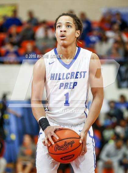 Thumbnail 3 in Prolific Prep Academy vs Hillcrest Prep (Marshall County Hoopfest) photogallery.
